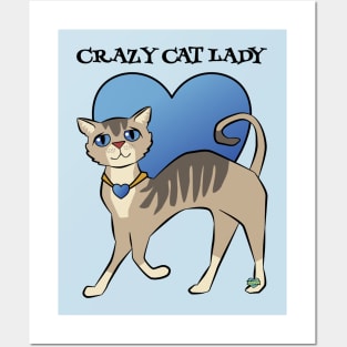 Crazy Cat Lady Posters and Art